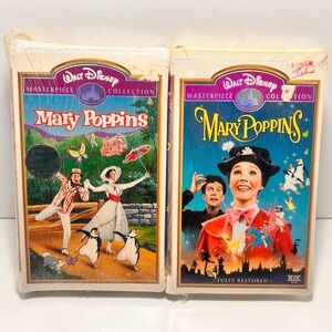 Sealed Disney Mary Poppins VHS Set